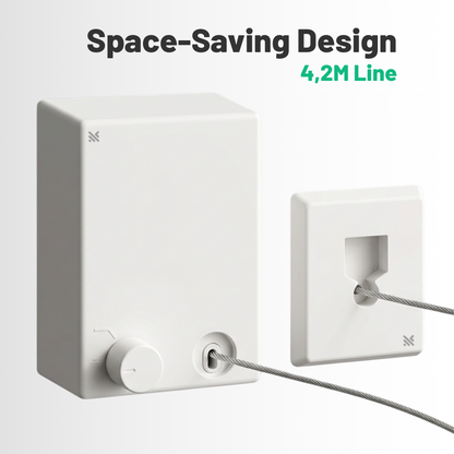 Invisible Retractable Washing Line – 4.2m Heavy Duty